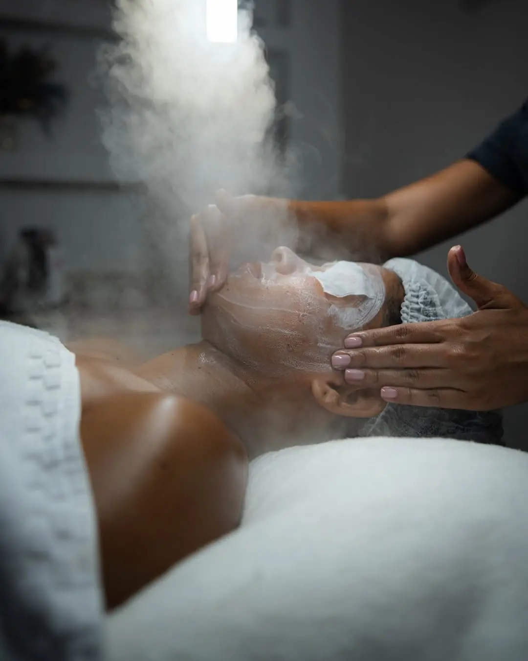 Tratamiento facial principal del spa